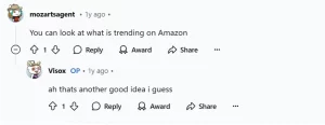 Look for Trends on Amazon